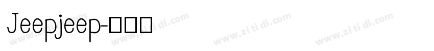 Jeepjeep字体转换