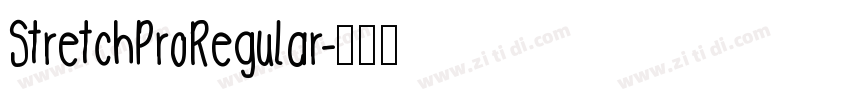 StretchProRegular字体转换