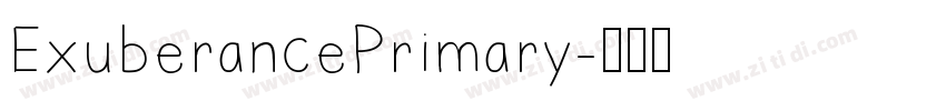 ExuberancePrimary字体转换
