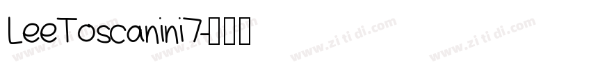 LeeToscanini7字体转换