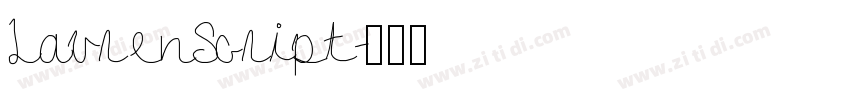 LaurenScript字体转换