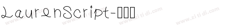 LaurenScript字体转换
