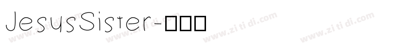 JesusSister字体转换