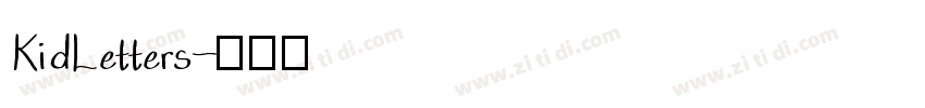 KidLetters字体转换
