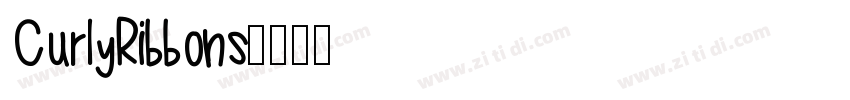 CurlyRibbons字体转换