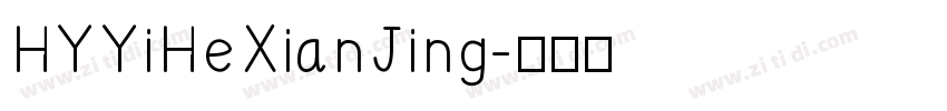 HYYiHeXianJing字体转换