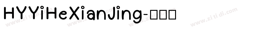 HYYiHeXianJing字体转换