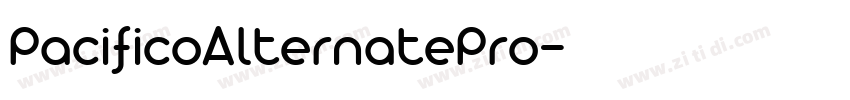 PacificoAlternatePro字体转换 PacificoAlternatePro字体转换