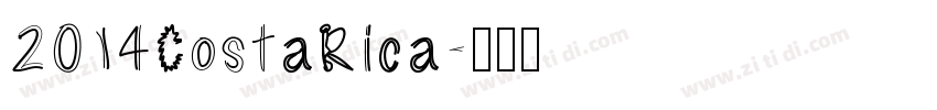 2014CostaRica字体转换