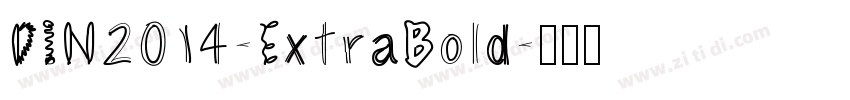 DIN2014-ExtraBold字体转换