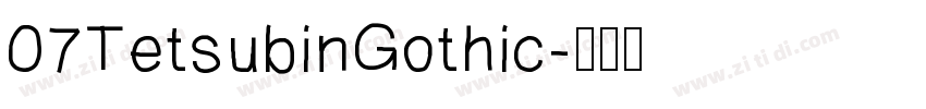 07TetsubinGothic字体转换