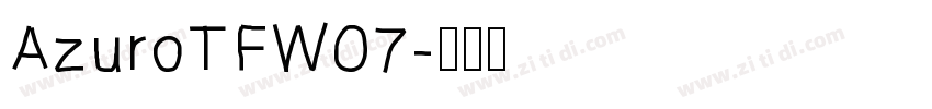 AzuroTFW07字体转换