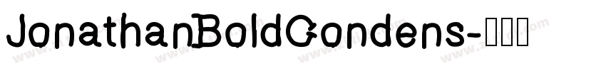 JonathanBoldCondens字体转换