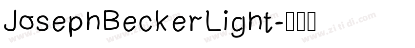 JosephBeckerLight字体转换