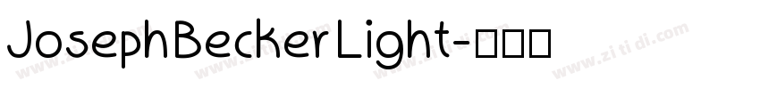 JosephBeckerLight字体转换