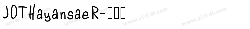 JOTHayansaeR字体转换