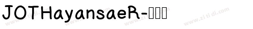 JOTHayansaeR字体转换