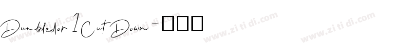 Dumbledor1CutDown字体转换