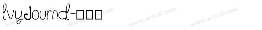 lvyJournal字体转换