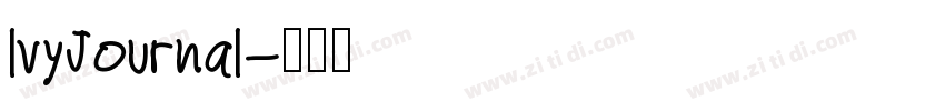lvyJournal字体转换