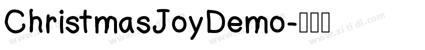 ChristmasJoyDemo字体转换