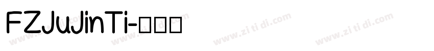 FZJuJinTi字体转换