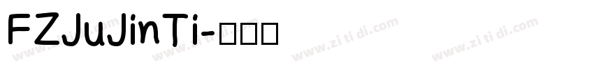 FZJuJinTi字体转换