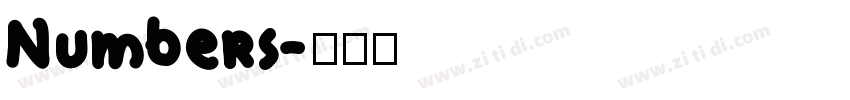 Numbers字体转换