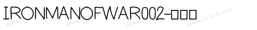 IRONMANOFWAR002字体转换