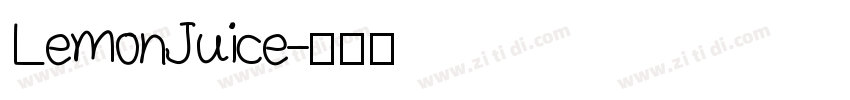 LemonJuice字体转换