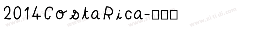 2014CostaRica字体转换