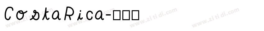 CostaRica字体转换