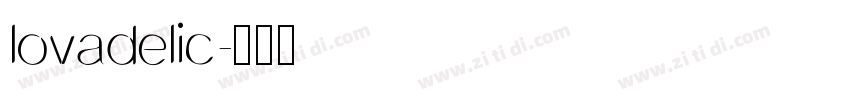 lovadelic字体转换