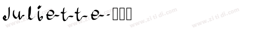 Juliette字体转换
