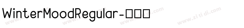 WinterMoodRegular字体转换
