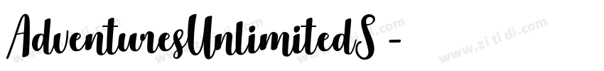 AdventuresUnlimitedS字体转换