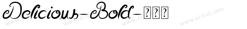 Delicious-Bold字体转换
