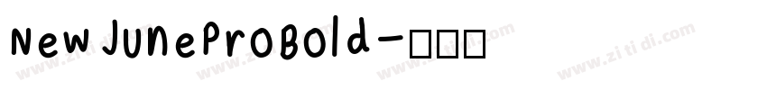 NewJuneProBold字体转换