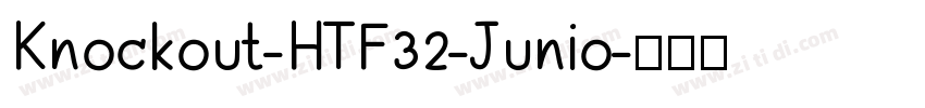 Knockout-HTF32-Junio字体转换