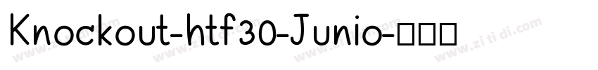 Knockout-htf30-Junio字体转换
