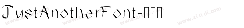 JustAnotherFont字体转换
