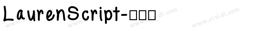 LaurenScript字体转换