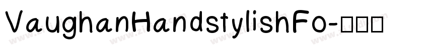 VaughanHandstylishFo字体转换