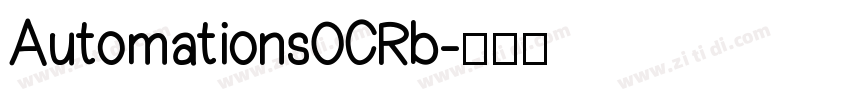 AutomationsOCRb字体转换