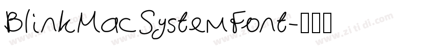 BlinkMacSystemFont字体转换