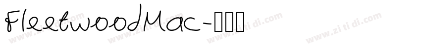 FleetwoodMac字体转换