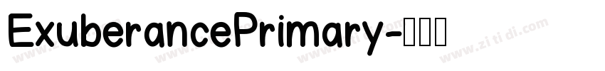 ExuberancePrimary字体转换