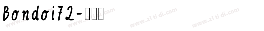 Bondoi72字体转换