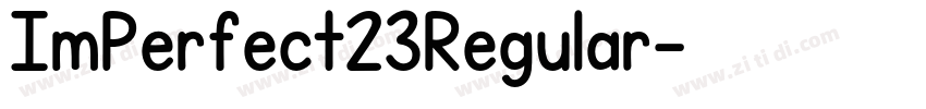 ImPerfect23Regular字体转换