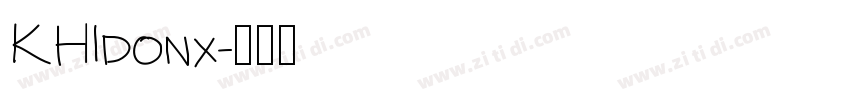 KHIdonx字体转换